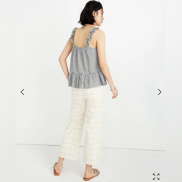 Madewell Ruffle-Strap Cami Top in Gingham - Picture 3 of 8